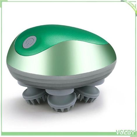 Mini masseur de tête électrique - FAFEICY - Vert - Rechargeable - Portable - Vibration puissante (1/5)