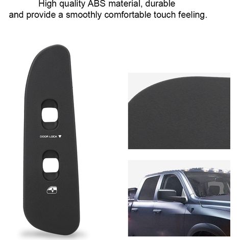 Bedienfeld mit Tür- und Fenstersteuerung für die Beifahrerseite für Dodge Ram 1500, 2500 und 3500 (2002–2005), schwarzes ABS (1/5)