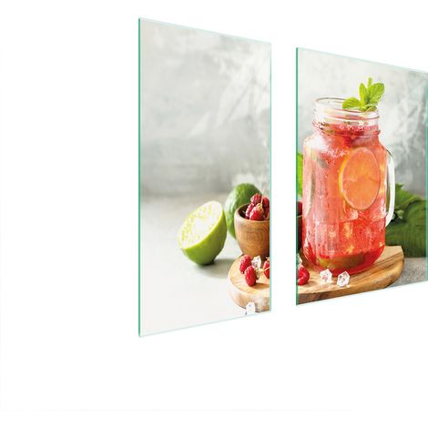 PLAQUE DE PROTECTION EN VERRE BOARD 75x52 BOISSON (1/5)
