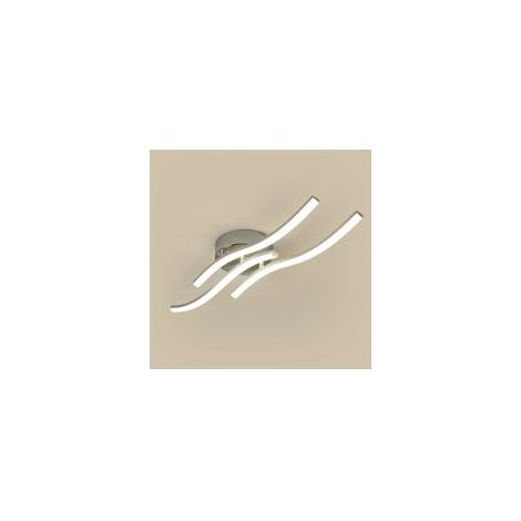 Plafonnier LED 24W – Design vague avec 3 bras courbés – Pour salon, bureau, restaurant Éclairage tricolore (1/5)