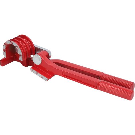 Mini cintreuse de tubes, alliage d'aluminium rouge, 3 en 1, outil de cintrage manuel pour tubes de 6 mm, 8 mm et 10 mm, spécifique aux climatiseurs.