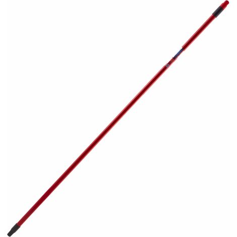 Tonkita Manico Scopa in Metallo Verniciato Rosso 130 cm