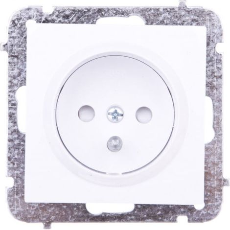 Enchufe individual Sentia con o sin 16A con obturadores, blanco 1434-10