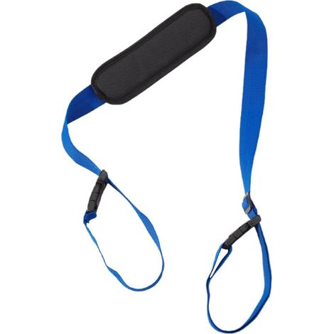 Sangle De Transport - 1 Pièce - Polyester - Réglable Et Rembourrée - Pour Trottinette Et Vélo - Noir (1/5)