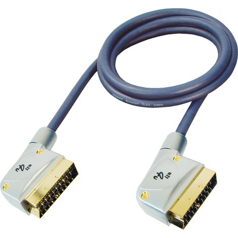 GR-Kabel PB-460 cavo EUROCONNECTOR 3 m SCART (21 pin) Nero