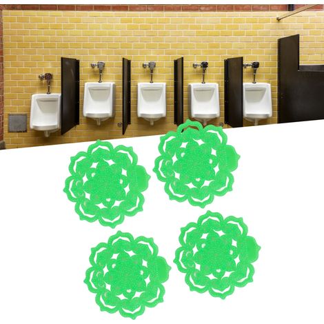 Grille de toilettes, 4 unités, écran urinaire anti-projection et désodorisant, en gel enzymatique pour restaurants et bureaux (1/5)