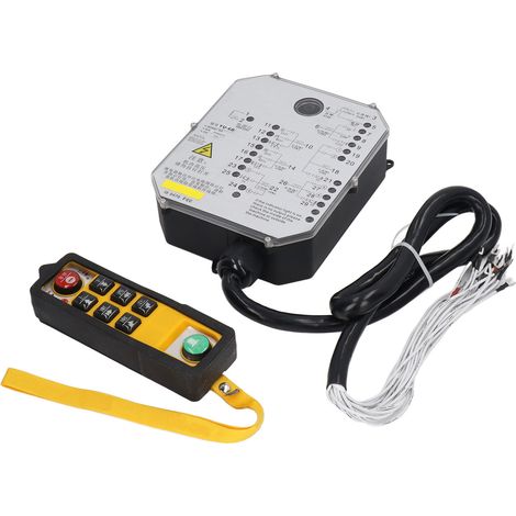 Industriekran-Fernbedienungs-Empfänger-Set mit Einhebelmischer, elektrischer Hebezeugsteuerung und LED-Leuchte, 24 V Wechselstrom (1/5)