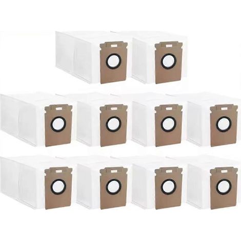 Packung mit 10 Staubbeuteln, kompatibel mit dem Roborock H60 HUB ULTRA Saugroboter.