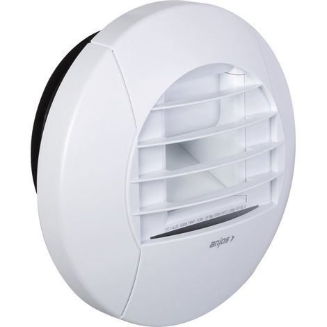 Anjos Ventilation – Bouche VMC hygroréglable Ø 125 mm – Débit 5/40 m³/h – Pour salle de bains – Extraction mécanique