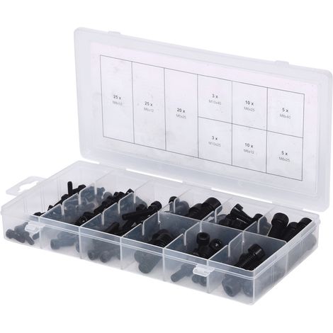 KS Tools Sortiment Innensechskant-Schrauben, metrisch, 106-tlg