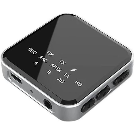 Émetteur/récepteur sans fil Bluetooth 5.2 AptX HD HiFi 2 en 1 avec adaptateur optique auxiliaire 3,5 mm AptX. (1/5)