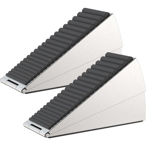 Juego de topes de puerta extra resistentes (2 piezas) – Tamaño alto, adecuado para puertas de diversos grosores. (1/5)