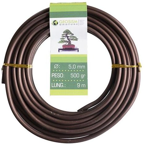 Filo di alluminio ramato (alluminio-ramato) Geotools 5,0 mm per bonsai, 500 gr, 9 m