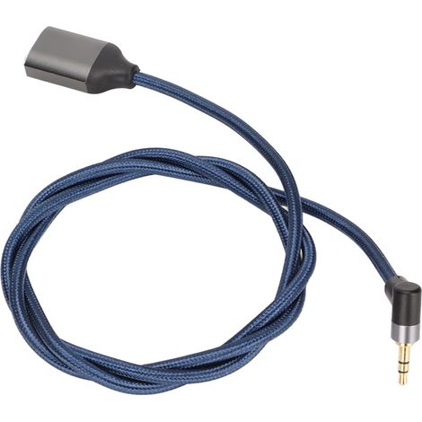 Câble audio 3.5mm mâle vers double femelle avec connecteur à angle droit de 90 degrés (1/5)