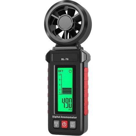 Anémomètre portatif professionnel avec une vitesse d'échantillonnage de 0,5 seconde, léger et portable, adapté à la mesure précise de la vitesse du vent, disponible en plusieurs couleurs. (1/5)