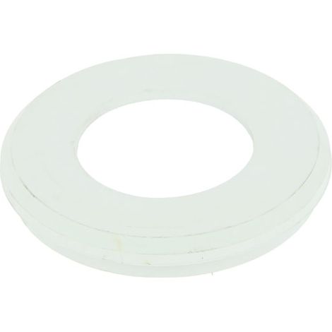 Nicoll – Joint élastomère blanc 135x72 à visser pour pipe de WC – Diamètre extérieur 135mm – Diamètre intérieur 72mm – Épaisseur 20mm (1/4)