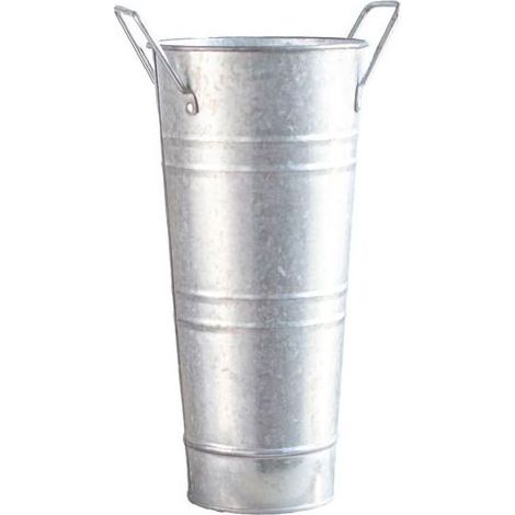 Blumenkübel – Vintage, verzinkter Stahl – wasserdicht – für drinnen und draußen – 25,4 x 15,2 x 10,2 cm – 1 Stück (1/5)