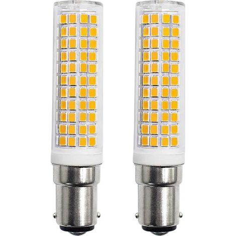 B15d LED Ampoules 8W Équivalente 90W 80W 75W Blanc Chaud B15 Base 910lm 220V 230V 3000K (Lot de 2) (1/5)