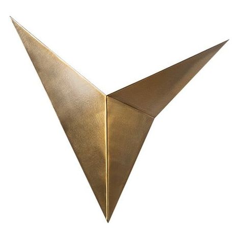 Applique da parete in metallo bronzo H34 cm - BIRD (1/5)