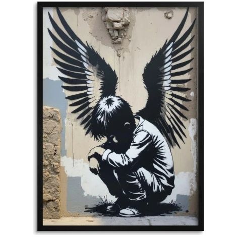 Affiches Peintures Affiches Graffiti Art mural noir et blanc Street Art (1/5)