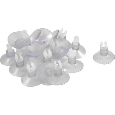 20 x ventouse à clip Pour fixer les accessoires d\'aspiration de l\'aquarium