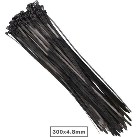 Pack 100 Unidades Bridas 300x4.8mm Negro GSC 000900191