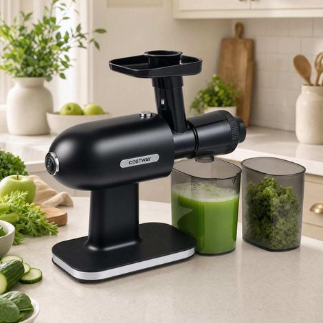 Plus de jus avec cette slow juicer fruits et légumes, pressage à froid, fonction inverse (1/4)