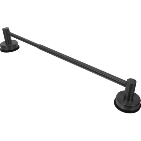 Barre por 56,2 cm (11,3 à 22,17 pouces), revêtement en caoutchouc noir (1/5)