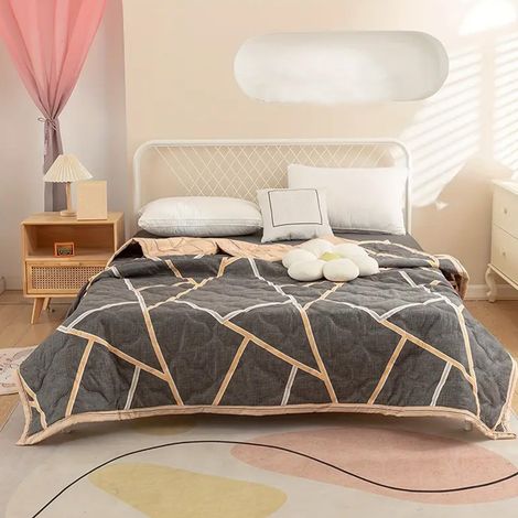 Couette Rafraîchissante - 100 % Polyester - 150x200 cm - Pour Sommeil Chaud et Transpiration Nocturne - Usage Toutes Saisons - 1 Pièce (1/5)