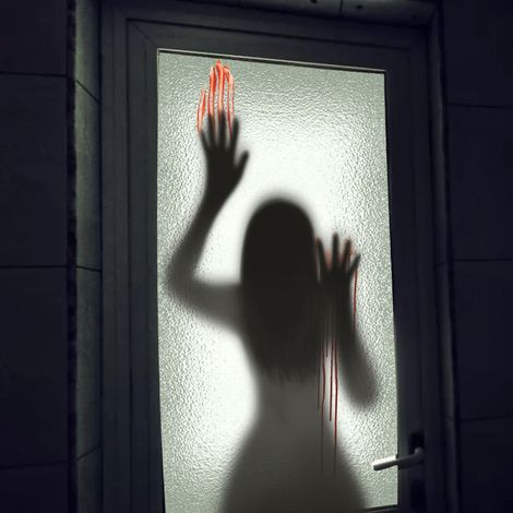 Halloween-Dekorationen, große Fensteraufkleber, Wandaufkleber, doppelseitige Aufkleber, Halloween-Horror-Party-Druck (1/5)