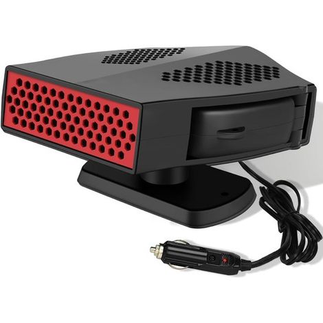 Calefactor de coche de 12 V y 180 W，Calefactor portátil para coche，Calefactor eléctrico，Calienta parabrisas，Ventilador y desempañador