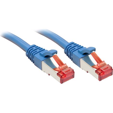 LINDY 47715 RJ45 Netzwerkkabel, Patchkabel CAT 6 S/FTP 0.30 m Blau 1 St.
