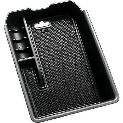 Boîte de rangement pour accoudoir de console centrale de voiture, plateau de rangement avec tapis en caoutchouc pour BMW X3 G01 X4 G02 2018-2021 (1/5)
