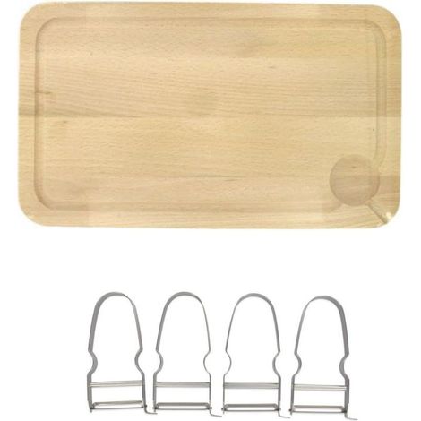 Lot de 2 Planches à découper et 4 éplucheurs à légumes FM Professional Gourmet édition