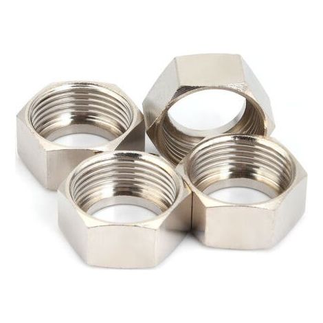 4 soufflets 3/4 pouce 3/4" écrous hexagonaux pour tuyau ondulé de chauffe-eau 20 mm (4 pièces plaquées cuivre) (1/5)