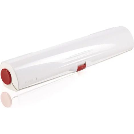 Dérouleur coupe-film - LEIFHEIT - PERFECT CUT 23051 - Pour rouleaux de 33 cm - Pour film alimentaire et papier aluminium - Blan (1/5)