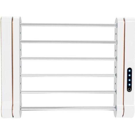 Sèche-Serviettes Électrique 58W 220V - Rotation 90° + Mode Stérilisation 15min - Salle de Bain/Camping-Car (1/4)