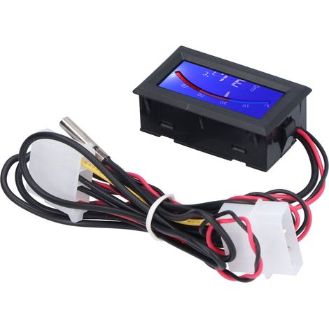 Mini thermomètre DC 5V avec sonde métallique, module de mesure de température numérique intégré, capteur NTC TS-805-B (lumière bleue) (1/5)