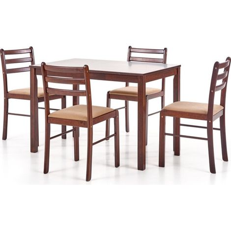 Conjunto de mesas y sillas para comedor Houston 130 , 74x72x110cm, Diámetro: 0, Número de asientos: 4, Estilo: Contemporary
