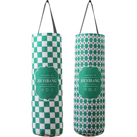 Support Pour Sac En Plastique - Support Murale Pour Sacs De Courses - Organisation Verticale De Cuisine - Lot De 2 (1/5)