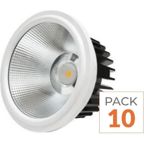 Ampoule LED 20W AR111 COB Rond (Pack de 10) - Blanc Froid 6000K - 8000K - SILAMP
