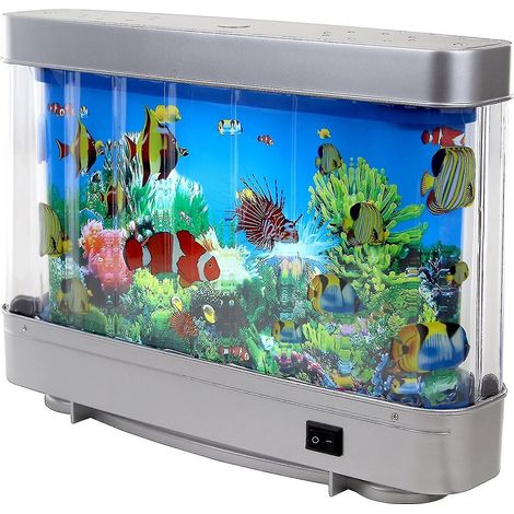 Poissons tropicaux artificiels, dauphins, lampe décorative pour aquarium, éclairage virtuel de la mer, décoration LED animée pour aquarium paysager (1/5)