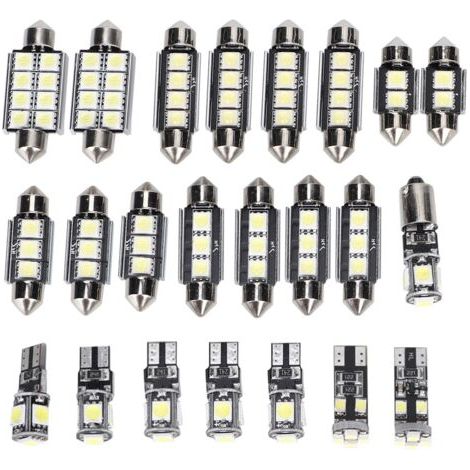 Eosnow Ampoule LED blanche 6500K 150LM 12V T10 SMD pour lampe de lecture de voiture (23 pièces) (1/5)