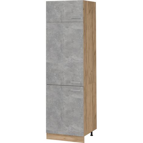 Armadio frigorifero R-Line, Calcestruzzo, 60 cm, Vicco