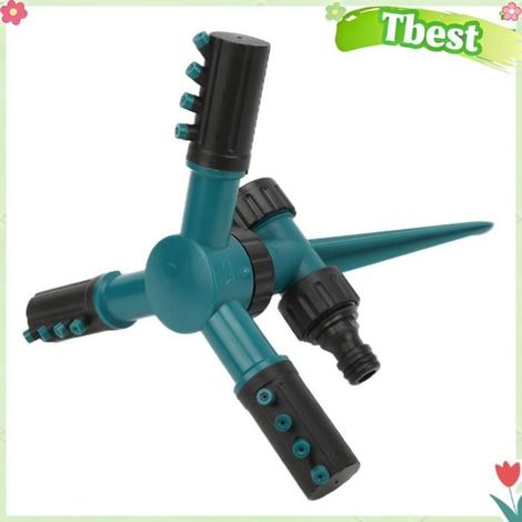 Tbest Arroseur de pelouse Arroseur de Jardin Arroseur Automatique Robuste Rotatif à 360° avec Piquet de Sol, Matériau jouets jeux (1/5)