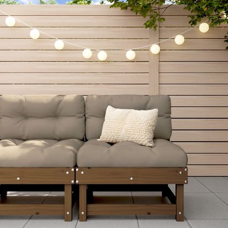 Garten-Mittelsofa Honigbraun Massivholz Kiefer