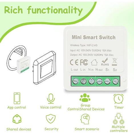 modules d'interrupteur, mini module relais, pour Smart Switch Wifi (1/3)