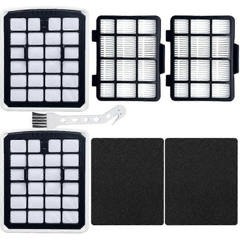 Filtres de rechange HEPA pour aspirateurs traîneaux sans sac Eureka NEN180/NEN186BL - Filtres pour bac à poussière + filtres HEPA (1/5)