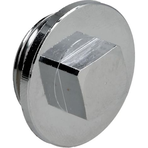 Bouchon FM 3/4'' carré laiton chromé