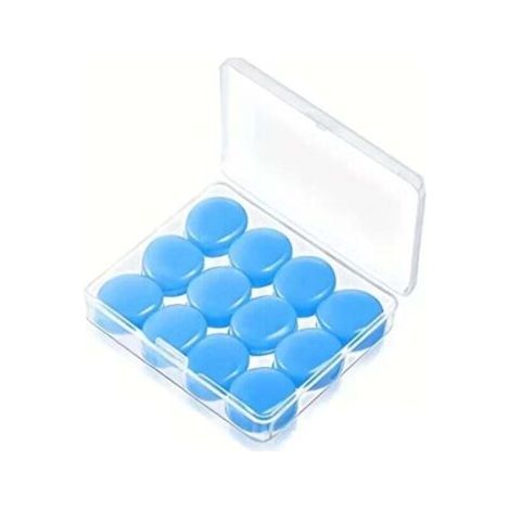 QORVA-Lot de 12 bouchons d'oreille en silicone anti-bruit pour dormir (1/4)